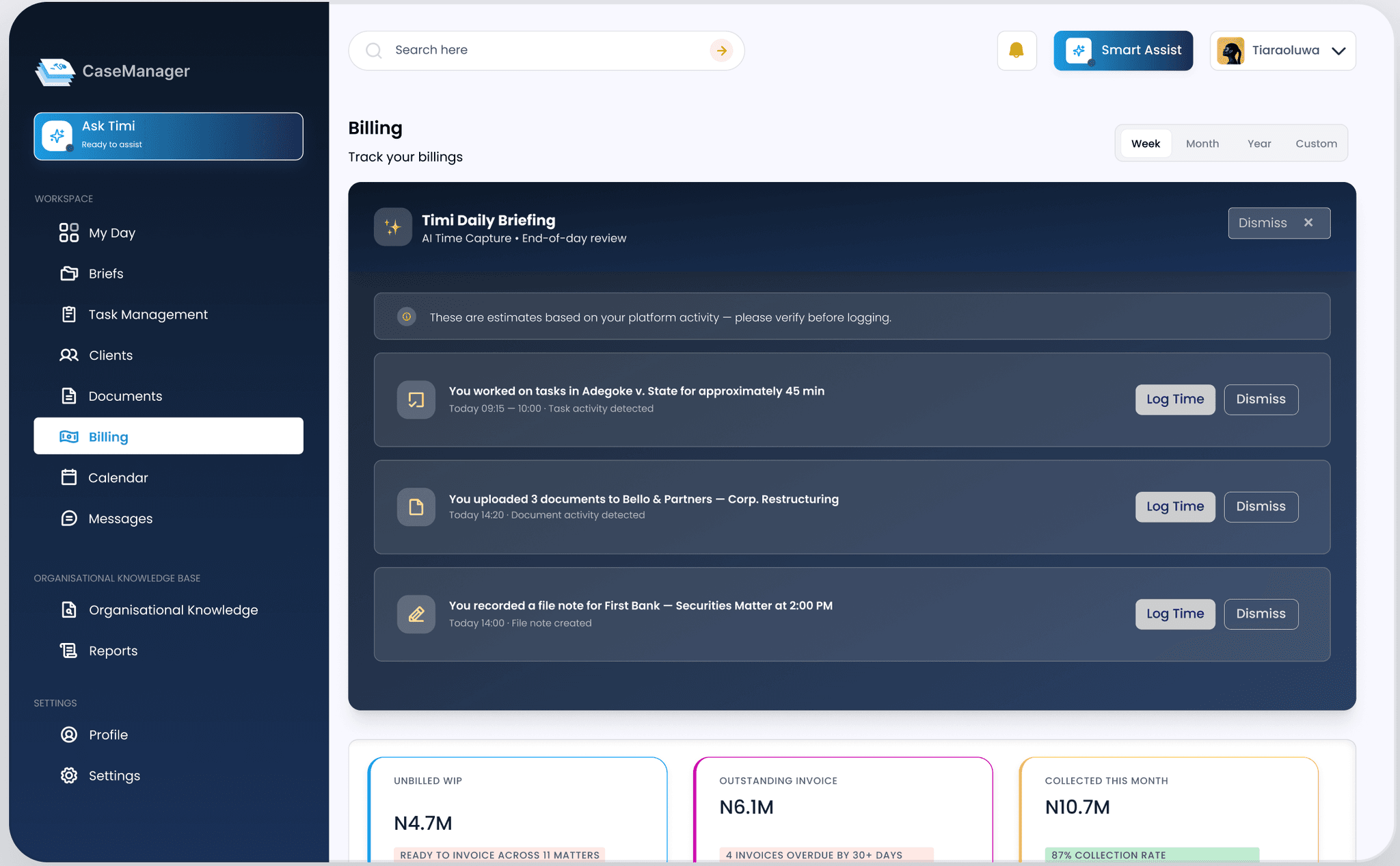 From Unbilled Hours to Paid Invoice. In Minutes.